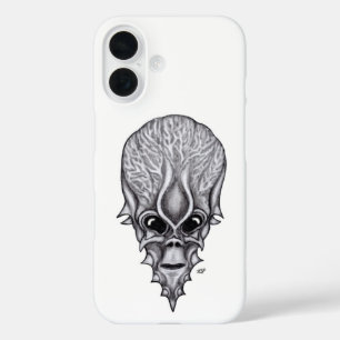 Alien Face , African Skull Facial Reconstruction iPhone 16 Case