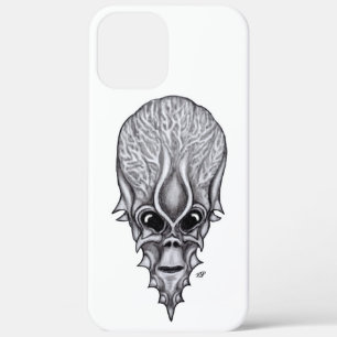 Alien Face , African Skull Facial Reconstruction iPhone 12 Pro Max Case