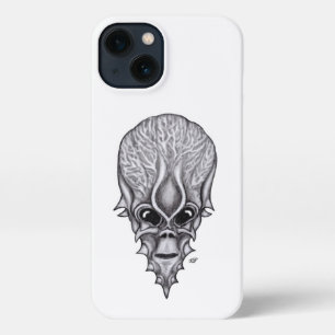 Alien Face , African Skull Facial Reconstruction iPhone 13 Case