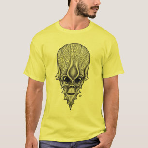 Alien Face , African Skull Facial Reconstruction T-Shirt