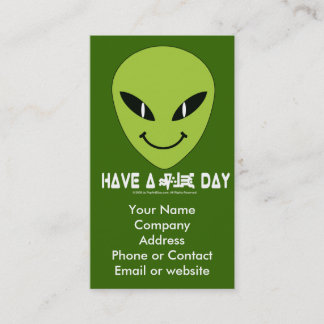 Alien Face Business - Profile Card