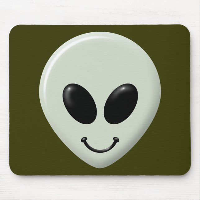 Alien Face Mouse Mat (Front)