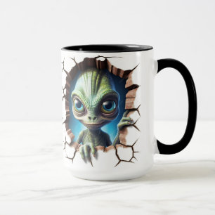 Alien face mug