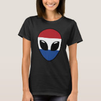 Alien Face Netherlands Holland Dutch Flag