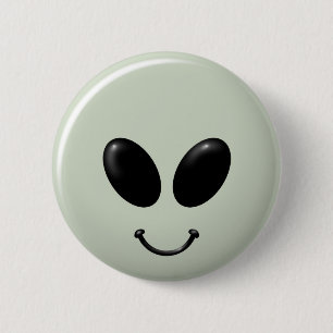 Alien Face.png 6 Cm Round Badge