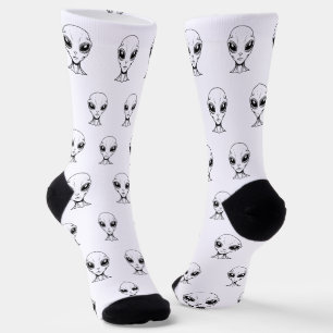 Alien Face Socks