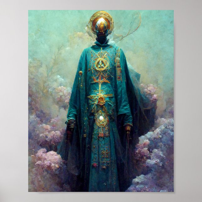 Alien Fae 5 Fantasy Sci-Fi Art Poster (Front)