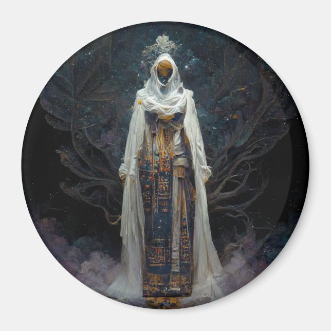 Alien Fae Fantasy Sci-Fi Magnet (Front)