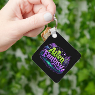 Alien Fantasy Lovers Key Ring