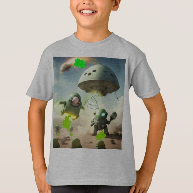 Alien Farting Invasion T-Shirt (Front)