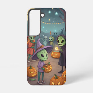 Alien Feast – Surreal Sci-Fi Christmas Art Print Samsung Galaxy Case