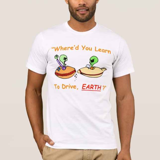 Alien Fender Bender Men's T-Shirt (Front)