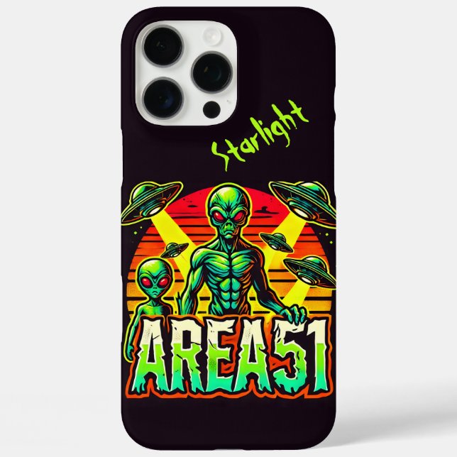 Alien Figures Emerge Near Area 51 Case-Mate iPhone Case (Back)