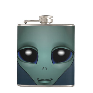 Alien Flask Alien Grey Drink Flasks Personalise
