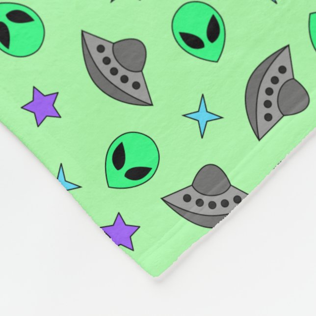 Alien Fleece Blanket (Corner)