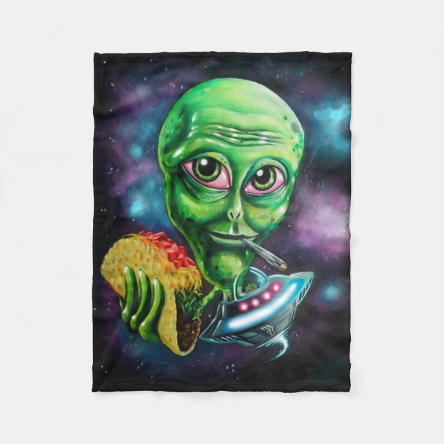 Alien Fleece Blanket (Front)