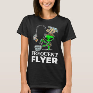 Alien fly fishing fish trout from the river T-Shirt