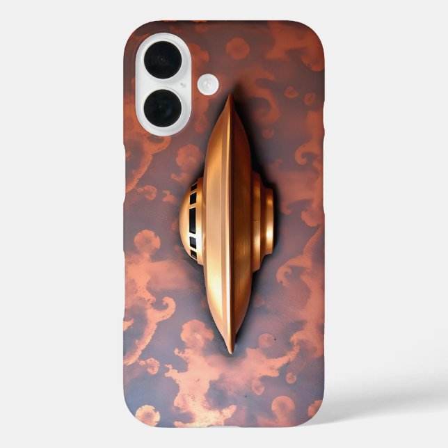 ALIEN FLYING SAUCER Case-Mate iPhone CASE (Back)