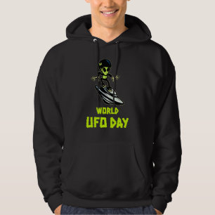 Alien Flying Saucer Fan Ufo Alien Abduction World Hoodie