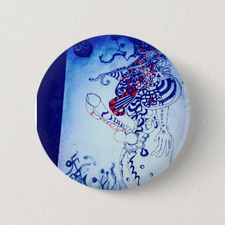 alien for real 6 cm round badge