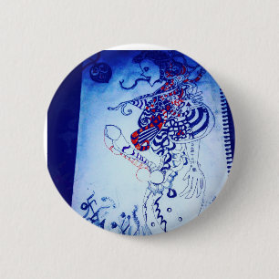 alien for real 6 cm round badge
