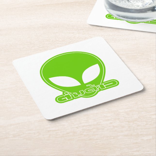 Alien [Foreigner] Tang Dao ★ Thai Language Script Square Paper Coaster (Angled)