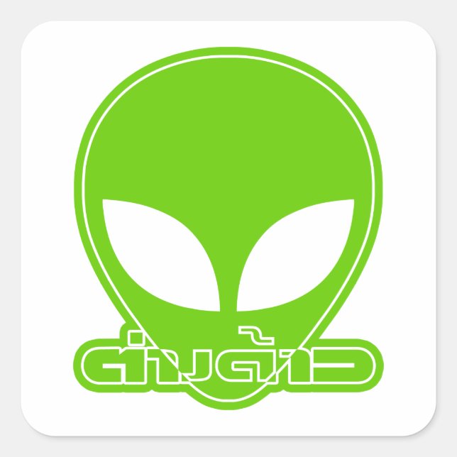 Alien [Foreigner] Tang Dao ★ Thai Language Script Square Sticker (Front)