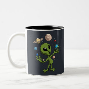 Alien found life Two-Tone coffee mug