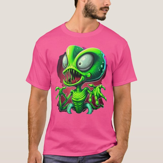 Alien From Planet Mars T-Shirt (Front)