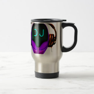 Alien Futuristic DJ thermo MUG (violet eyes)
