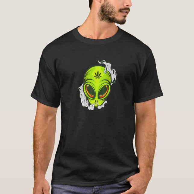 Alien Galaxy Ufo fan Sifi style streetwear top. Pr T-Shirt (Front)