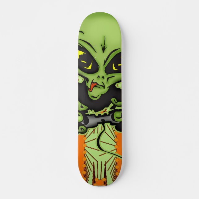Alien Gamer Skateboard (Front)