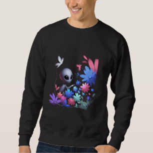Alien Garden Discovery - Kids' Nature Vector Sweatshirt
