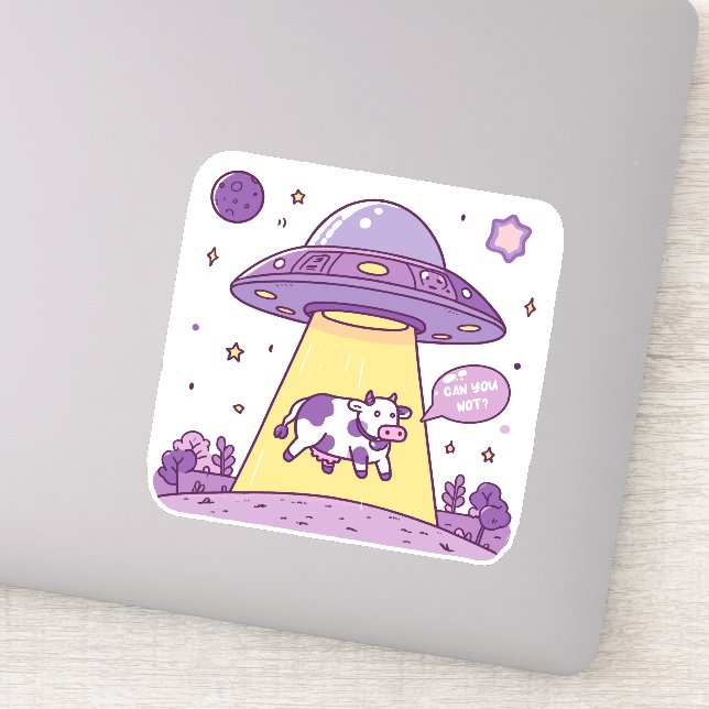 Alien gen Z cow abduction (Detail)