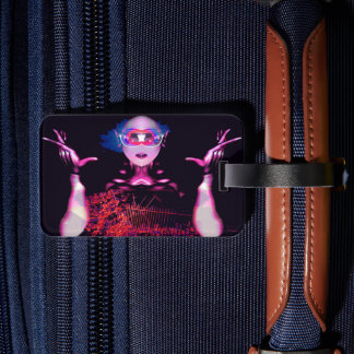 Alien Ghost Luggage Tag