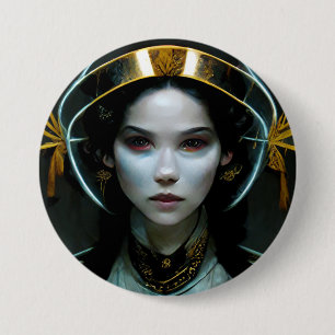 Alien Girl 2 Science Fiction 7.5 Cm Round Badge