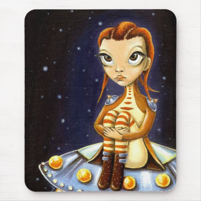 Alien girl mouse mat (Front)