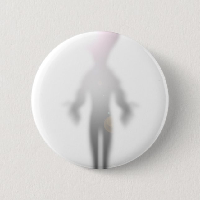 Alien Glow 6 Cm Round Badge (Front)