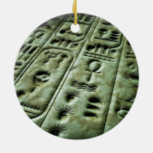 Alien Glyphs 02 Ceramic Tree Decoration