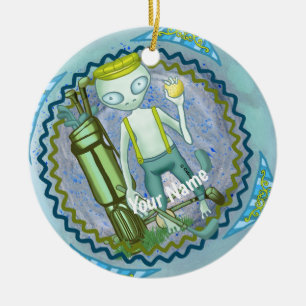 Alien Golf ornament