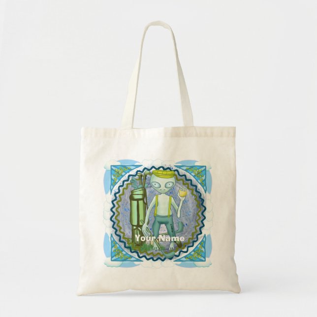 Alien Golf   tote bag (Front)