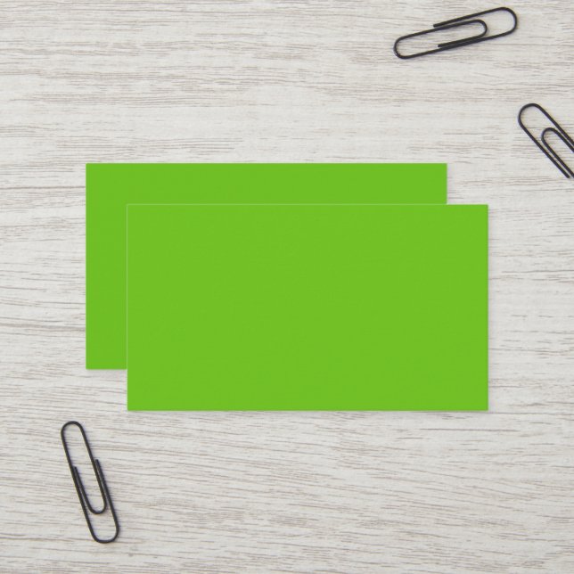 Alien Green Business Card (Front/Back In Situ)