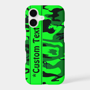 Alien Green Camo w/ Custom Text