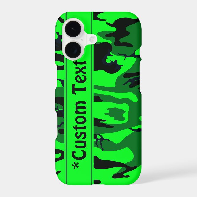 Alien Green Camo w/ Custom Text (Back)