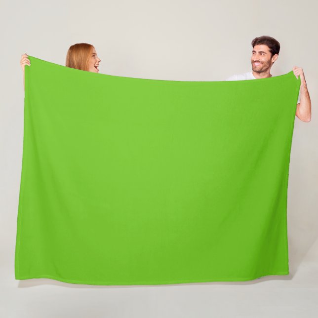 Alien Green Fleece Blanket (In Situ)