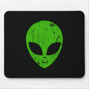 alien green head ufo science fiction extraterrestr mouse mat