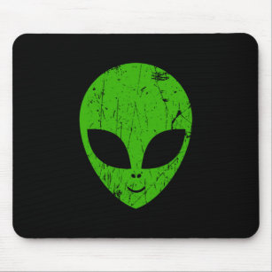 alien green head ufo science fiction extraterrestr mouse mat
