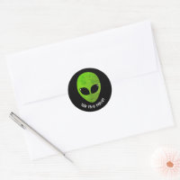 Alien Green Head We Are Here