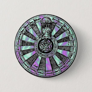 Alien Green, King Arthur-Knights-Table Button
