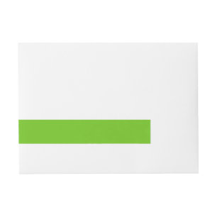 Alien Green Wraparound Address Label